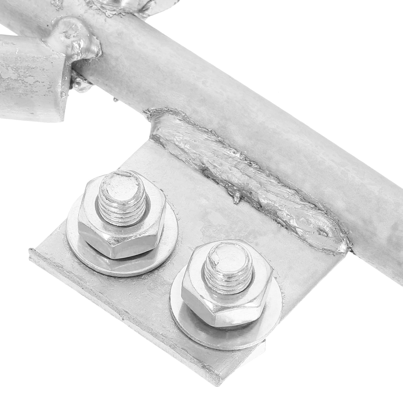 Abaodam Picchetto per Messa Terra in Ferro Zincato Argento, Asta di Terra Versatile e Sicura per Elettrodomestici e Progetti Esterni, Uso Domestico Garantito