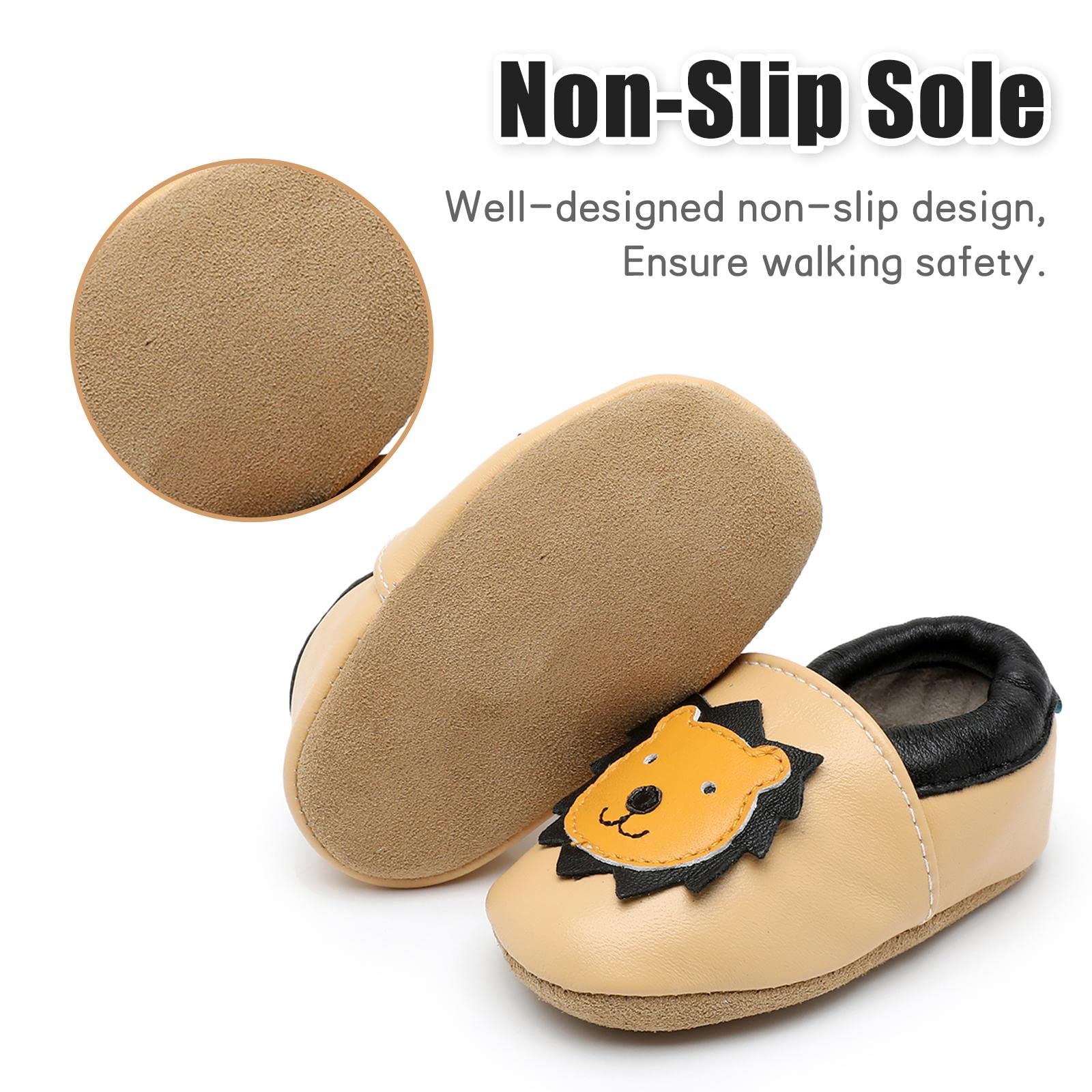 Neonata Scarpe Scarpine Primi Passi Morbida de Bambina Scarpe da Bambino in Scamosciata Pelle Cartone Animato 0 a 24 Mesi