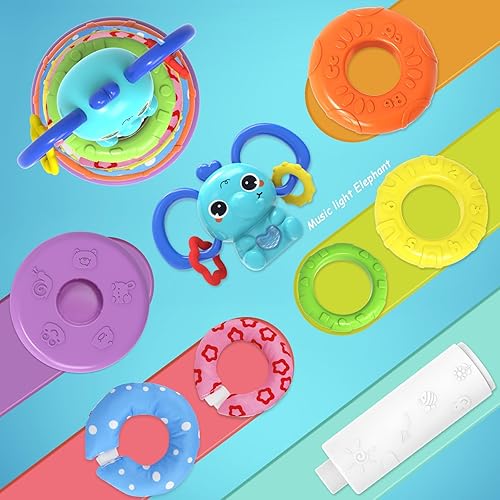 Miniatura 8 de Juguetes para bebés de 6 a 12 meses, juguetes Montessori para niños de 1 año, bloques de construcción apilables, cubo ocupado, juguete educativo