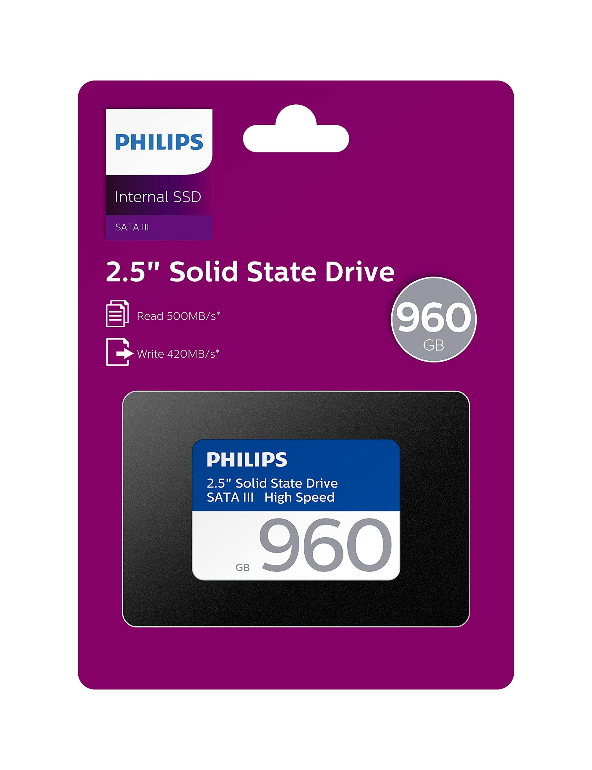 Amazon.com: PHILIPS 960GB 2.5” SATA III Internal SSD, Solid State
