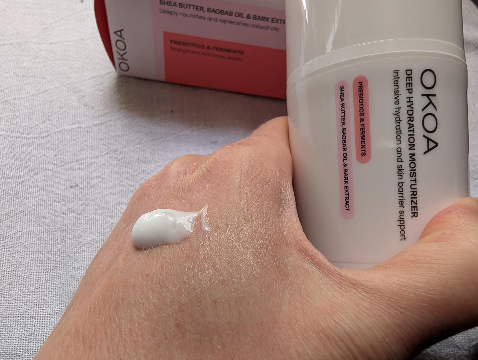 OKOA SKIN Deep Hydration Moisturizer – Firming Anti Aging Moisturizer with Peptides & Botanical Extracts, Helps Improve Skin Elasticity and Reduce Fine Lines & Wrinkles, Daily Face Cream