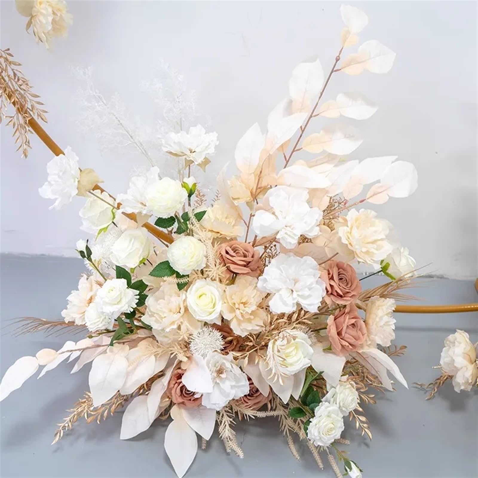 Kit Fiori Artificiali Per Arco Matrimonio Fiore di simulazione del fiore della decorazione cerimonia nuziale falso seta Arco(B)
