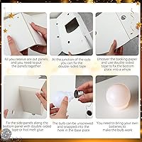 Vista 4 de Retisee 2 Piezas Bombillas de Cadena de Luces de Marquesina de 13.8 pies de Largo para Letras de Marquesina Números de 3 4 pies de Alto Impermeable