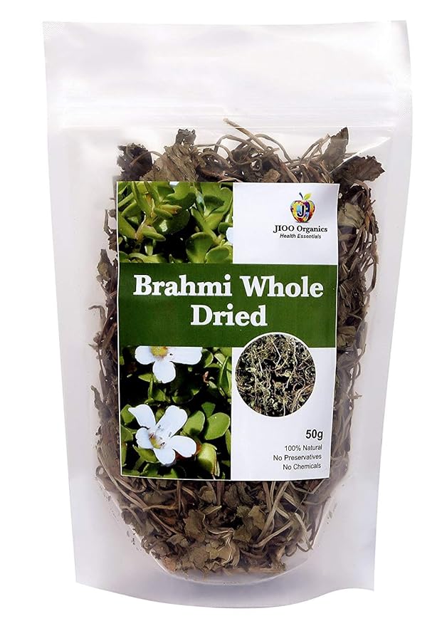 Jioo Organics Dry Brahmi Leaves, Neerbrahmi, Water Hyssop (Pack of 50 g) Amazon.in Health