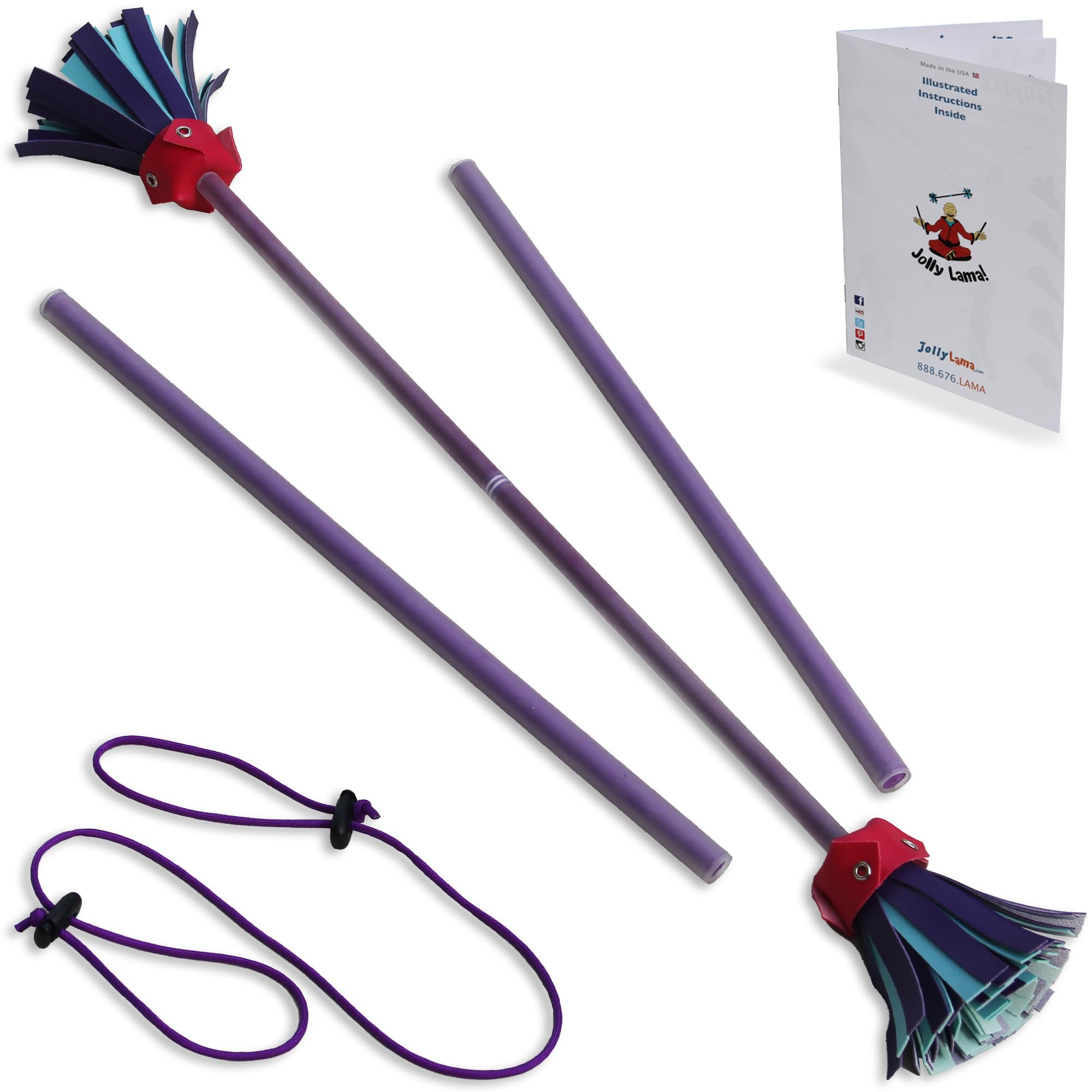 テルミースティック上下3本 Amazon.com: Jolly Lama! Purple Majestix Juggling Devil Sticks