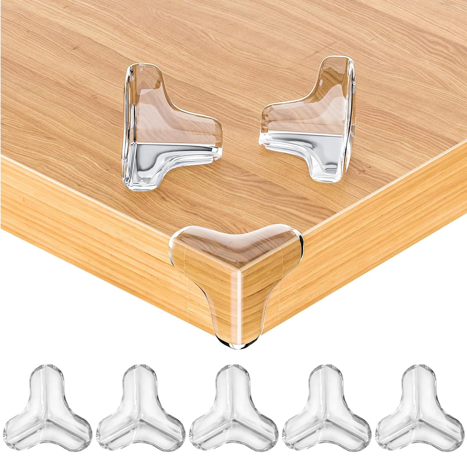 16 Pcs Corner Protectors for Kids T-Shape, Table Corner Protectors for Baby Clear Table Protector Baby Proofing