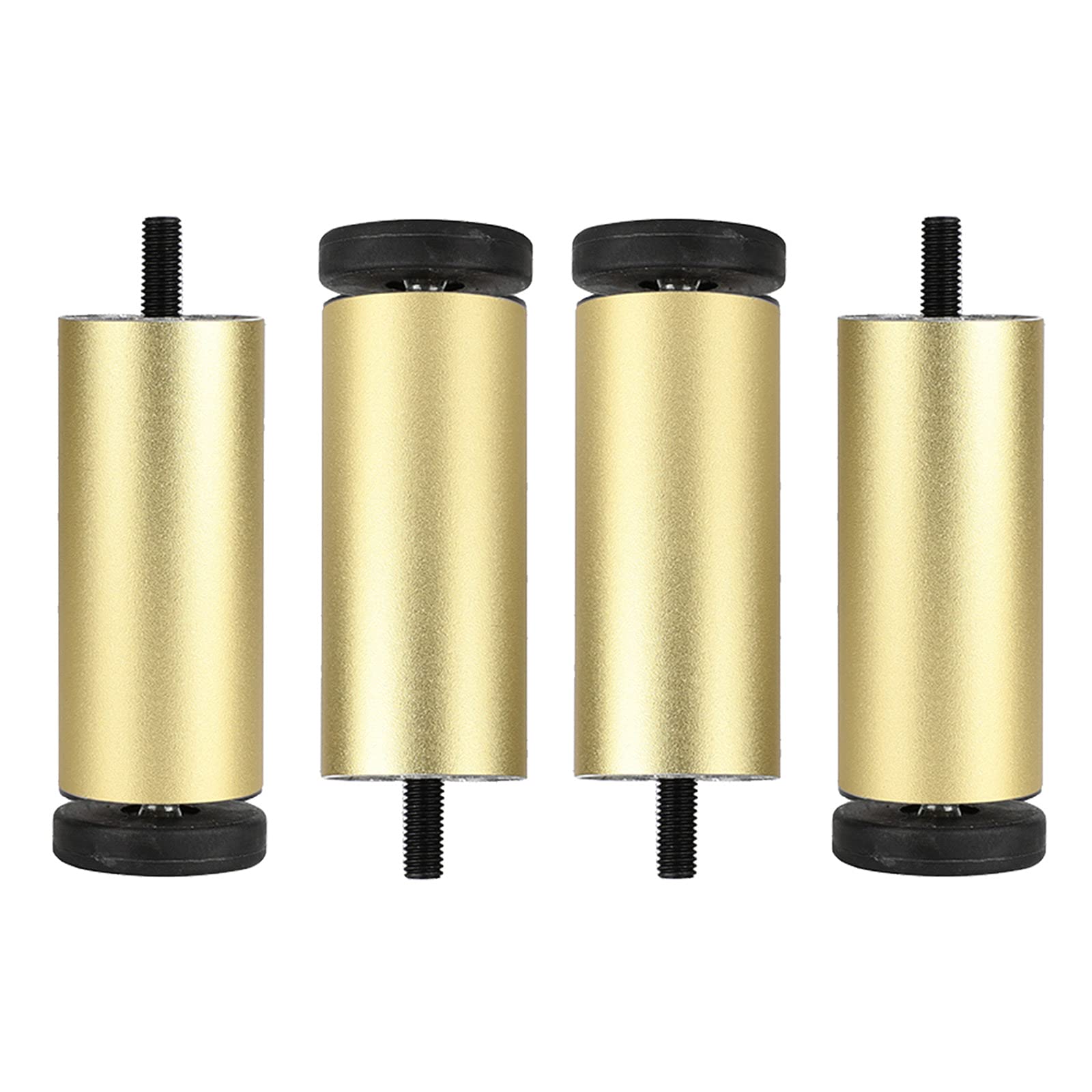 Patas de metal para muebles regulables, pack de 4 piezas redondas para armarios y mesas