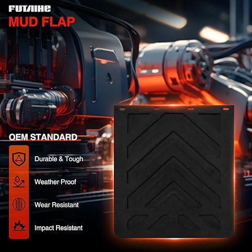 Miniatura 9 de Aletas de barro para semirremolques, remolques de tractor, resistente, polímero de elastómero termoplástico, protector contra salpicaduras de gran