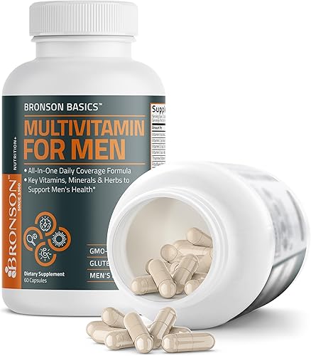 Miniatura 7 de Bronson Multivitamínico para hombres, fórmula de cobertura diaria todo en uno, vitaminas clave, minerales y hierbas para apoyar la salud de los