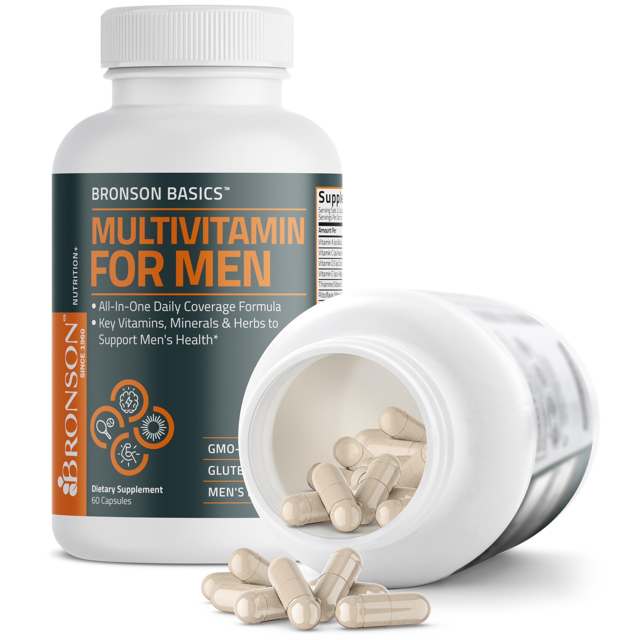 Bronson Multivitamin for Men All-in-One Daily Coverage, 60 Capsules — Amazon image 7
