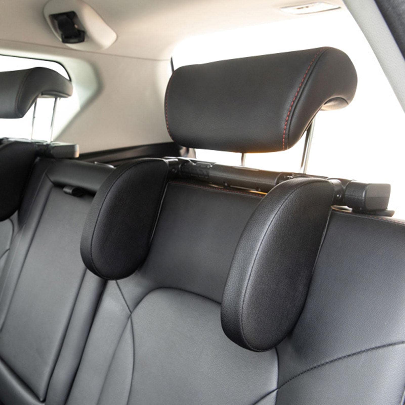 Cuscino poggiatesta per seggiolino Auto, Supporto per Collo Regolabile Proteggi Cuscino per Collo, Morbido e Confortevole, Facile da installare, salvaspazio, Adatto a Tutti i Tipi di sedili di esten
