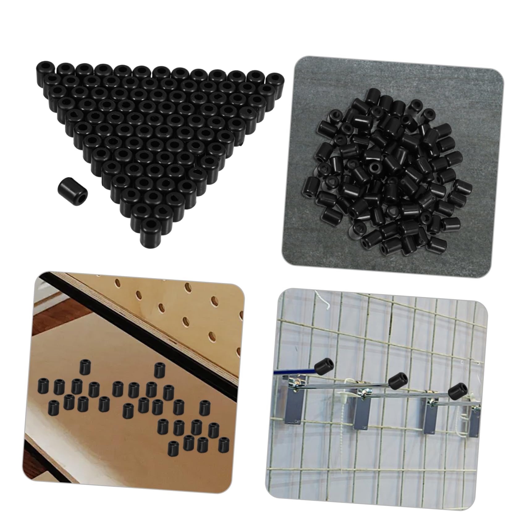 VILLFUL Pegboard Accessories 90pcs Pegboard Peg Locks Disc Stoppers for Merchandise Display