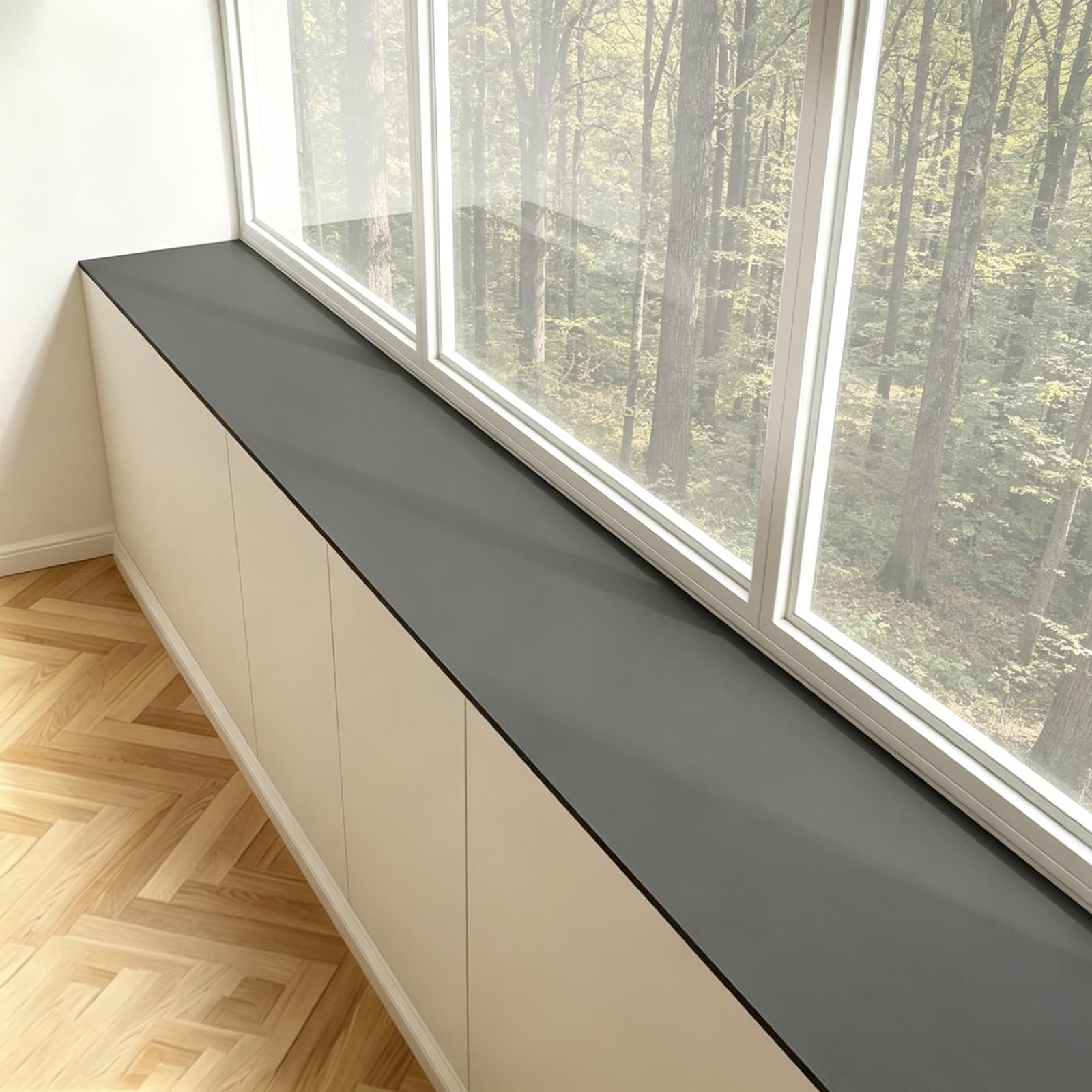 WPWSDWMX Diatomaceous Window Sill Mat, Cuttable Absorbent Non-Slip Pad for Plant Sill, Kitchen and Bathroom(20 x 200cm/8 x 79in)