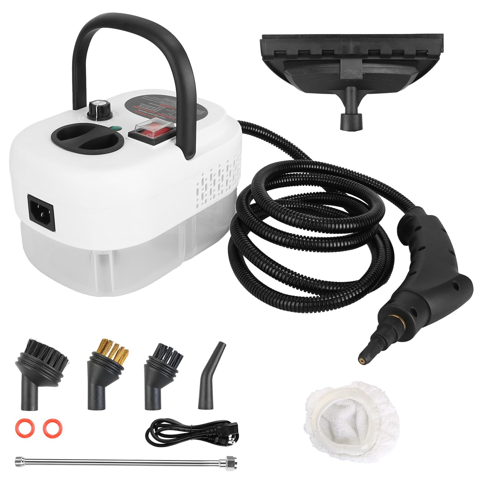 Steam Cleaner 2500W Portable Handheld Steamer for Cleaning with 6-Level Adjustable 15s Heat-Up 1 27 Quarts Tank High