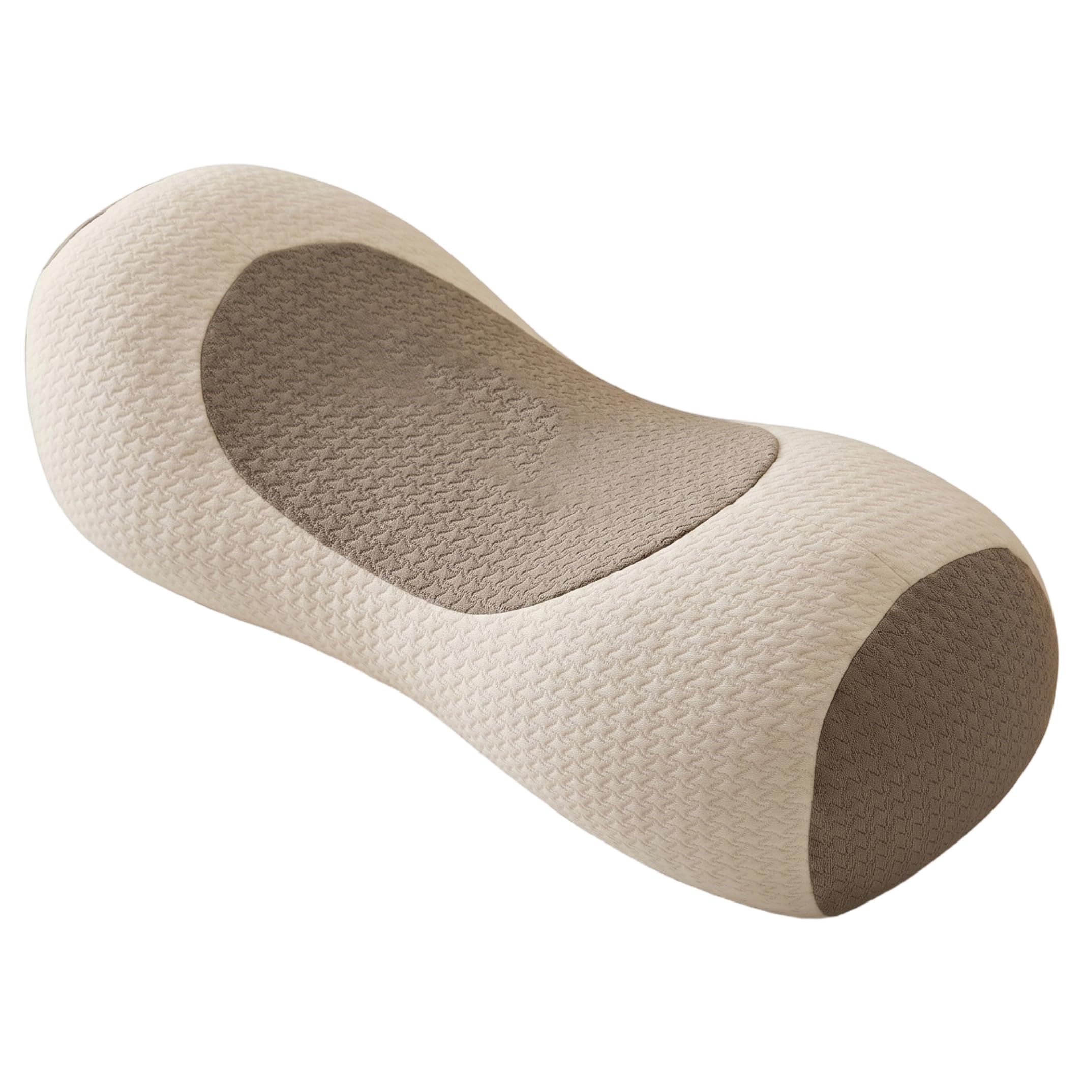 Xoeryoy Buckwheat Neck Pillow, Adjustable Ergonomic Cervical Pillow for Neck Pain Relief Support for Side & Back Sleepers, 15 Inch, Beige