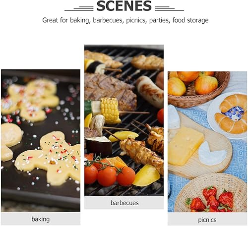 Miniatura 8 de COHEALI Sartén redonda de aluminio con tapas, 6 piezas de papel de aluminio, contenedor de alimentos desechable, recipiente multiusos para