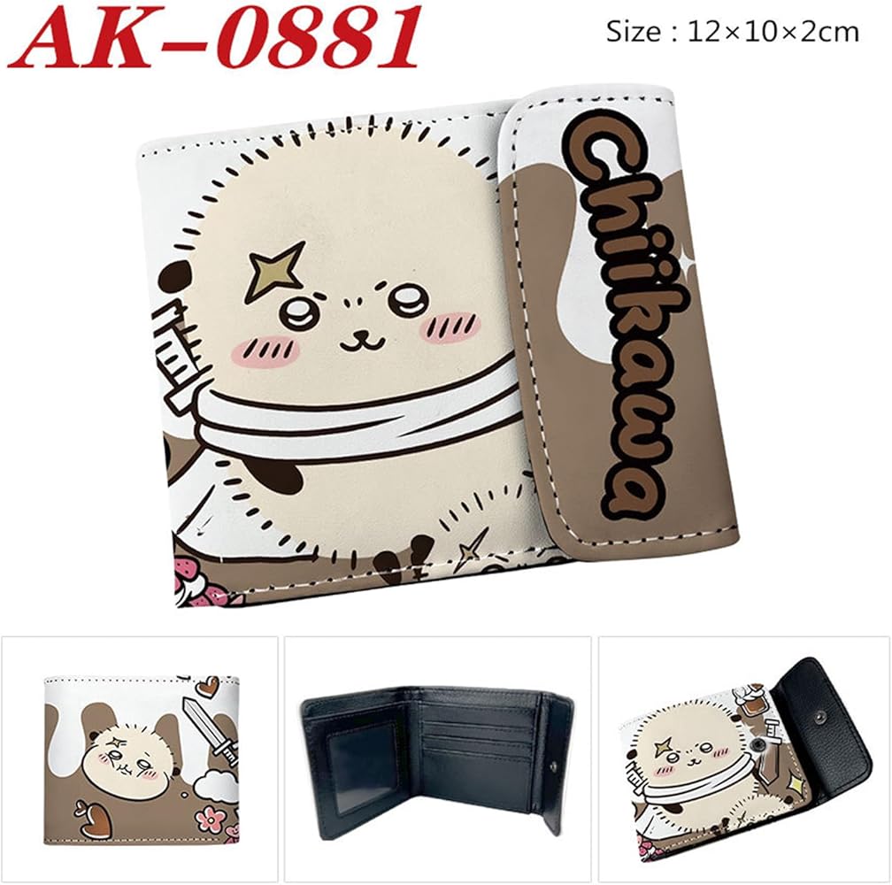Amazon.com: ISaikoy Anime Chiikawa Wallet Hachiware Bifold Credit Card Case  Passport ID Card Holder 11 : Clothing, Shoes & Jewelry