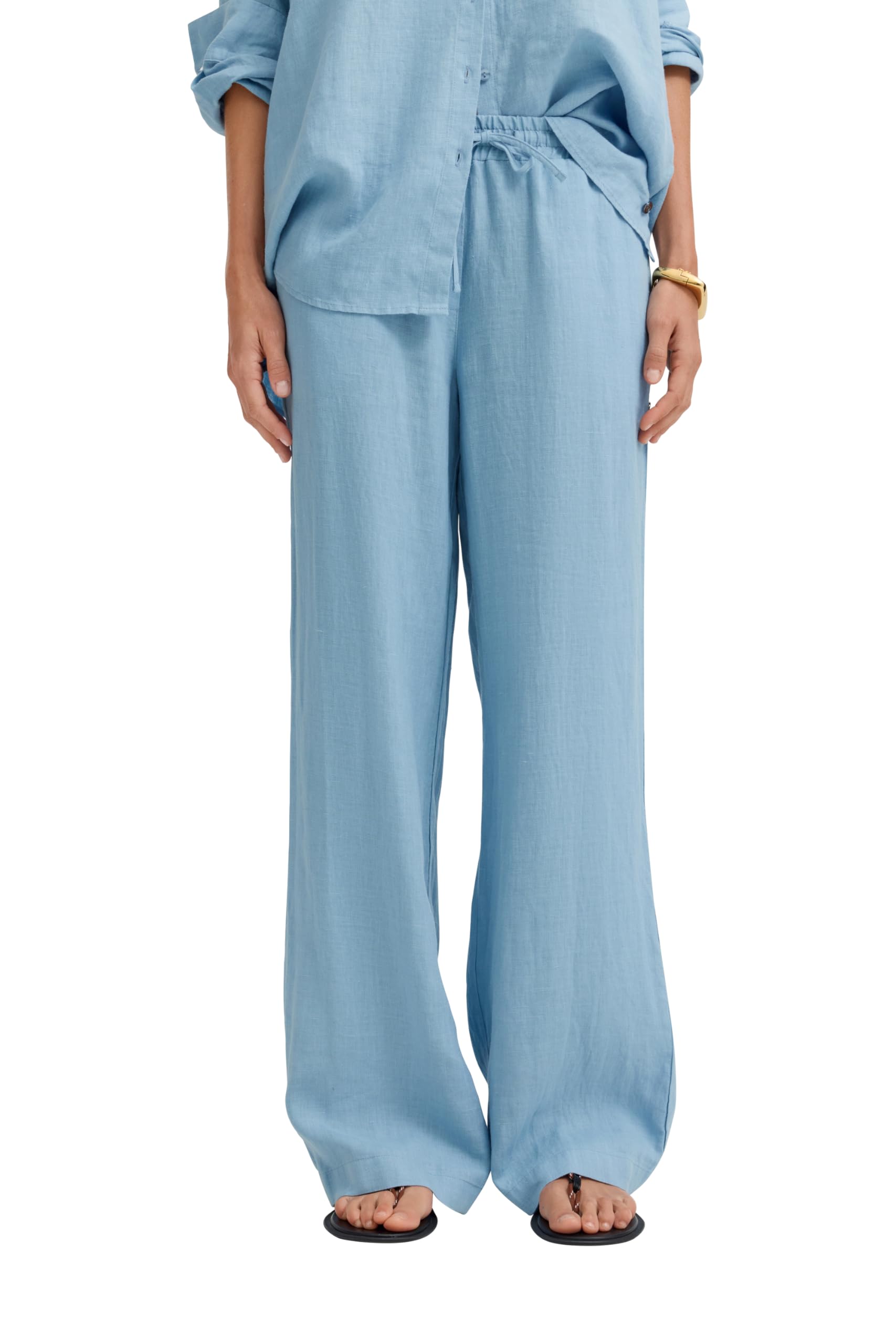 bugatti Damen Leinenhose W2337-13034 | Modern Fit mit entspannter Bundlösung