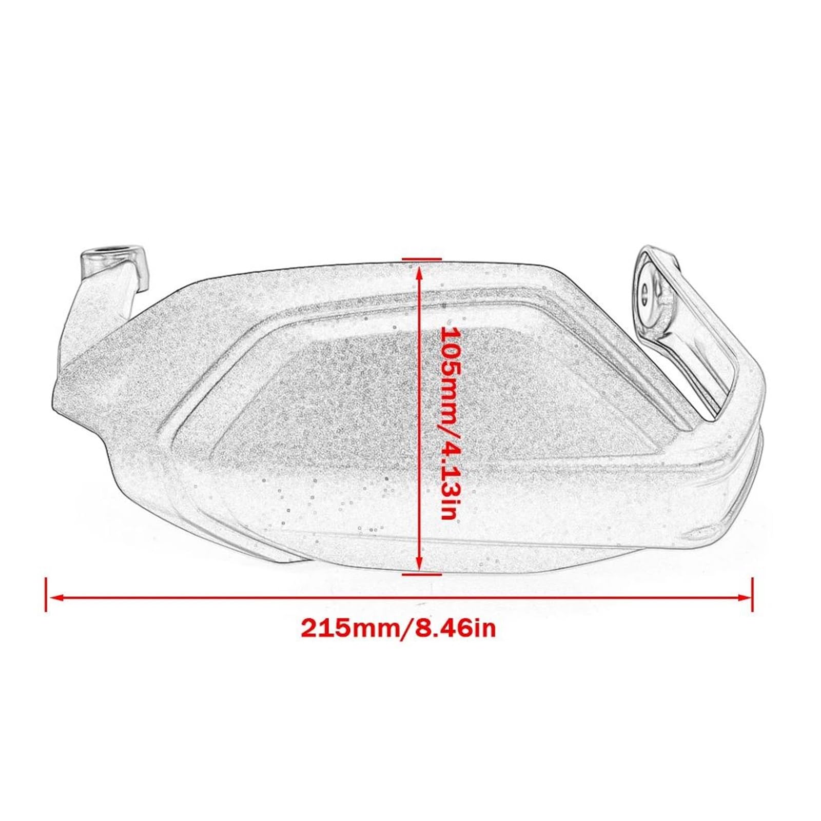 Protezioni Manubrio Accessori Moto Paramani Parabrezza Paramani Guardie venti Shield Per TIGER 900 850 Per LO SPORT Per GT Per Rally Per Pro 2020 2021 2022 2023 Scudo Paramani(White)