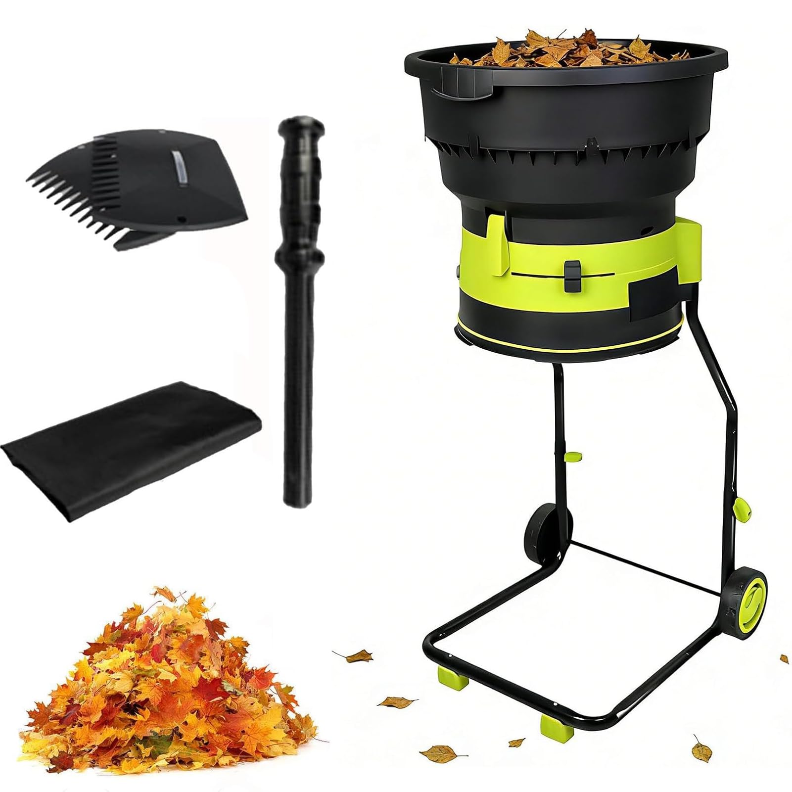 Broyeur De Feuilles Électrique 8000 Tr/Min, 2500 W Pour Compostage