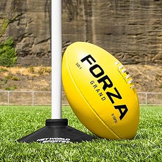 FORZA Grand Match AFL Ball | Premium Synthetic Leather Australian Rules Football – Hand-Stitched & All-Weather Grip – Avai...