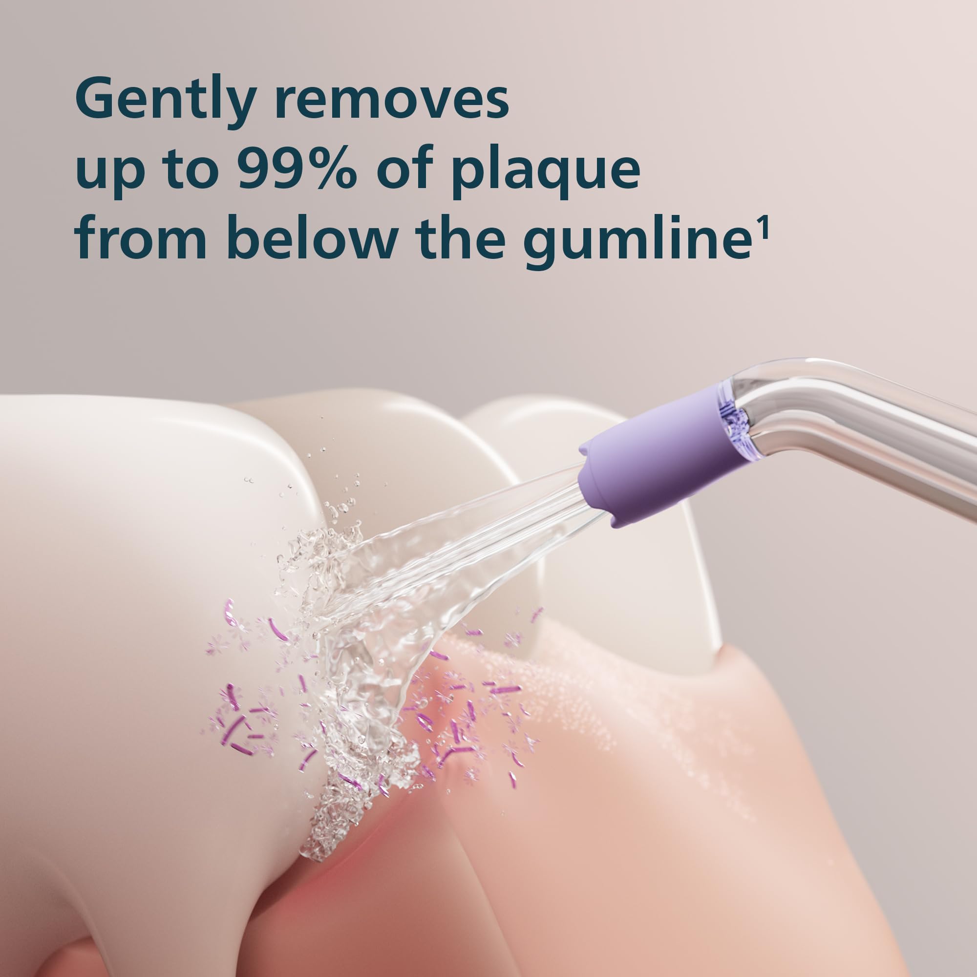 Philips Sonicare Idropulsore wireless 3000 – Idropulsore con tecnologia innovativa Quad Stream, irrigatore orale con 2 modalità di filo interdentale e 3 livelli di pressione, impermeabilità IPX7, nero