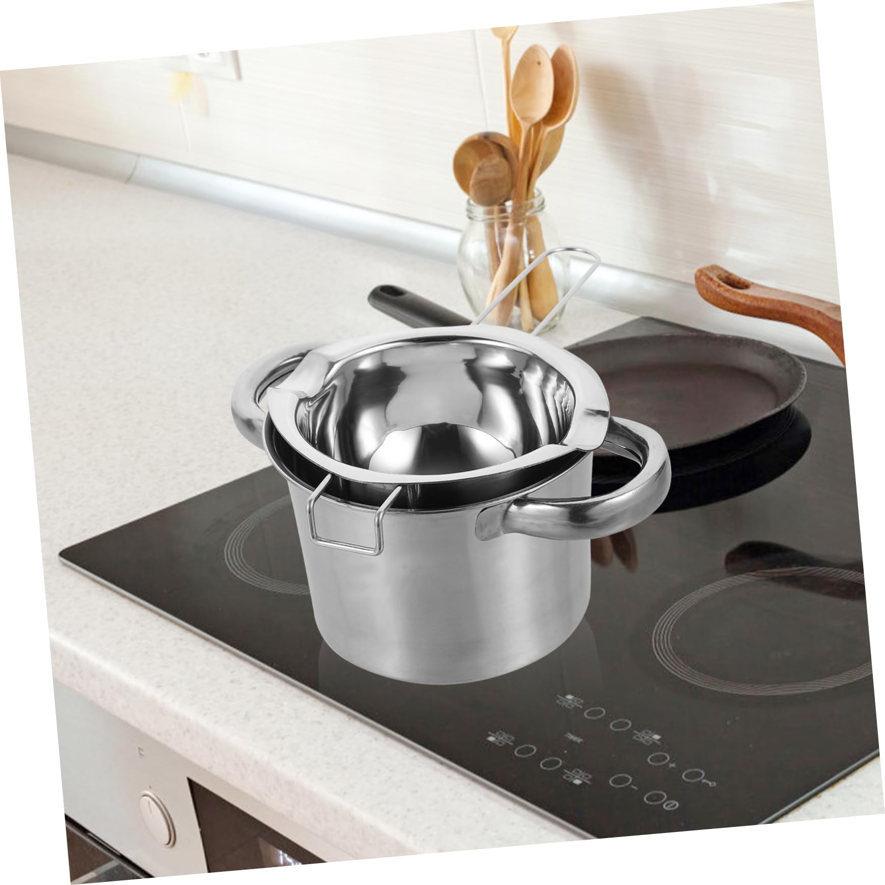 STOBAZA Melting Pot Double Boiler Pot Heat Candy Butter Cheese Easy to Use Clean