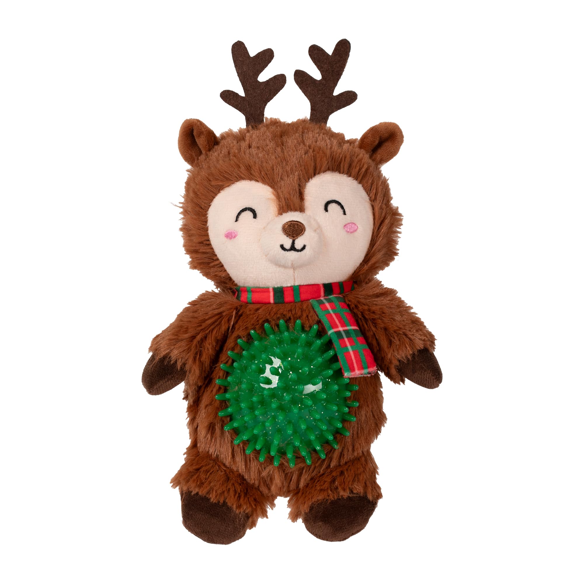 Fringe Studio "REIN IT IN, PAL!" Reindeer Plush Dog Toy, PetShop Collection (314631)