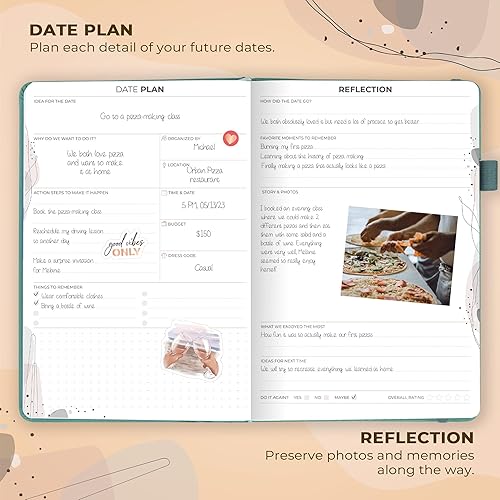 Miniatura 5 de Clever Fox Diario para parejas - Noche de cita para parejas, Actividad & Libro de ejercicios de diario - Libro de relaciones para planificar fechas