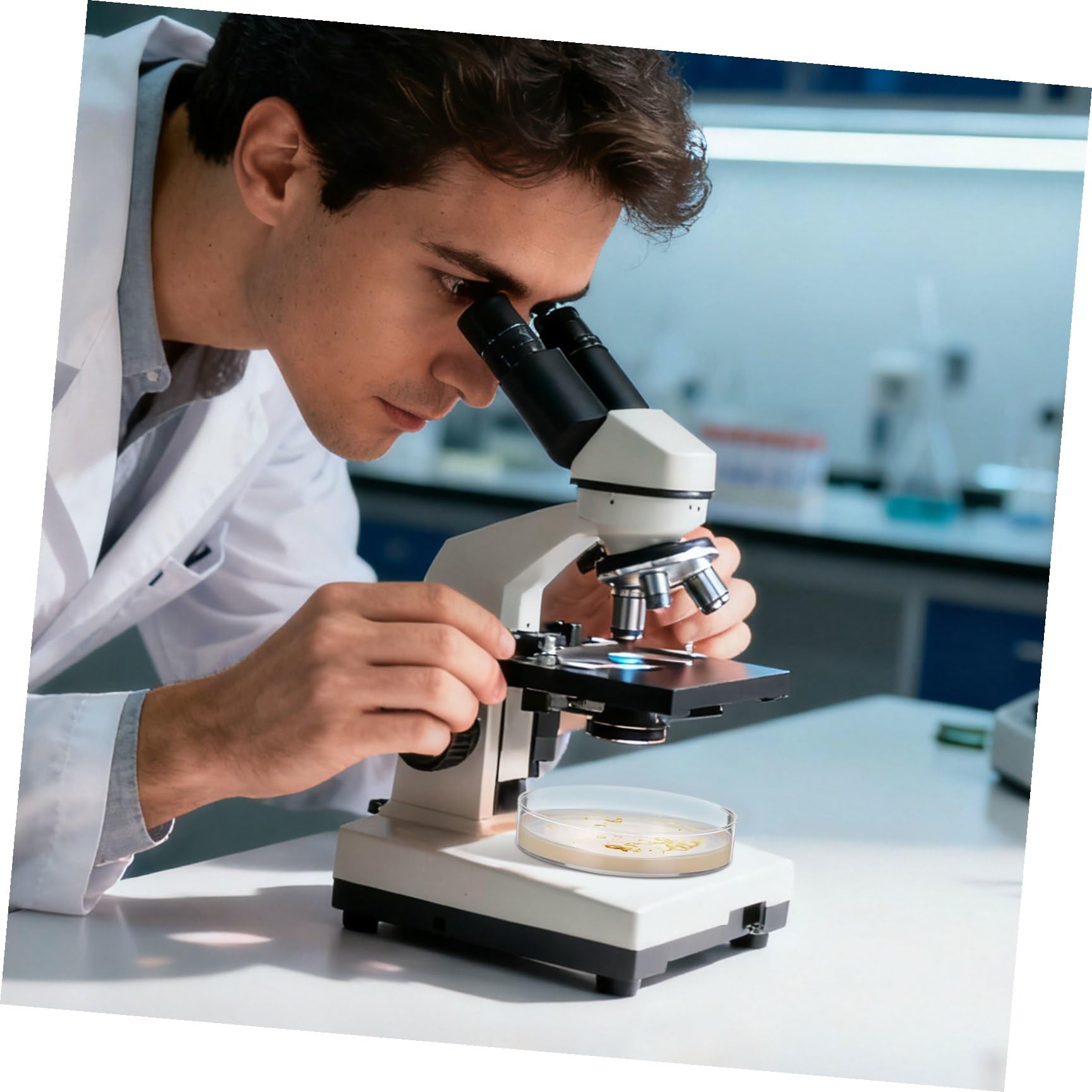 Placas de Agar Nutritivo 7cm, 10 Piezas, Cultivo Listo para Laboratorio | Suministros para Experimentos de Microbiología, Placa de Petri de Agar, Decoracion Colegio