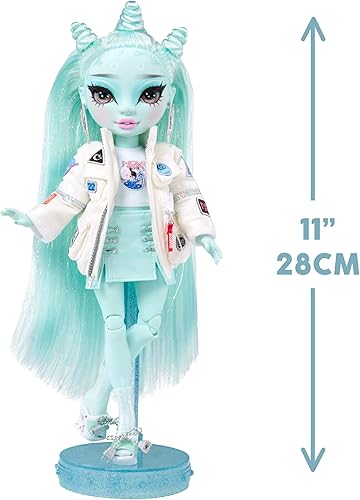 Miniatura 3 de Rainbow High Shadow High Zooey Electra - Muñeca de moda verde claro. Traje de moda y más de 10 accesorios de juego coloridos. Gran regalo para niños