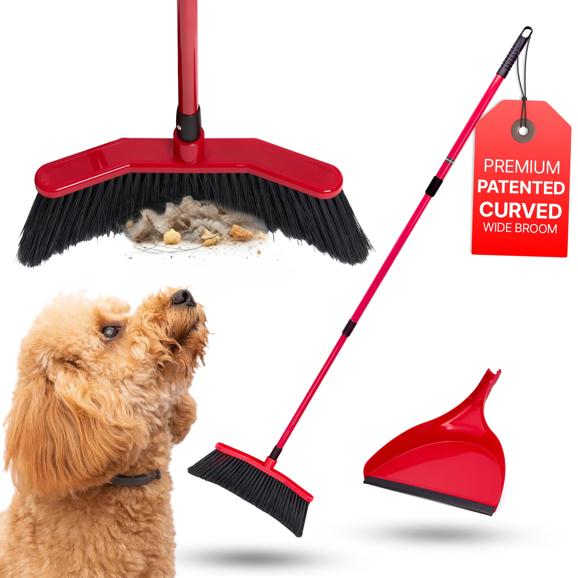 Amazon.com: Da Vinci Angle Broom with Dustpan Combo Set – 16