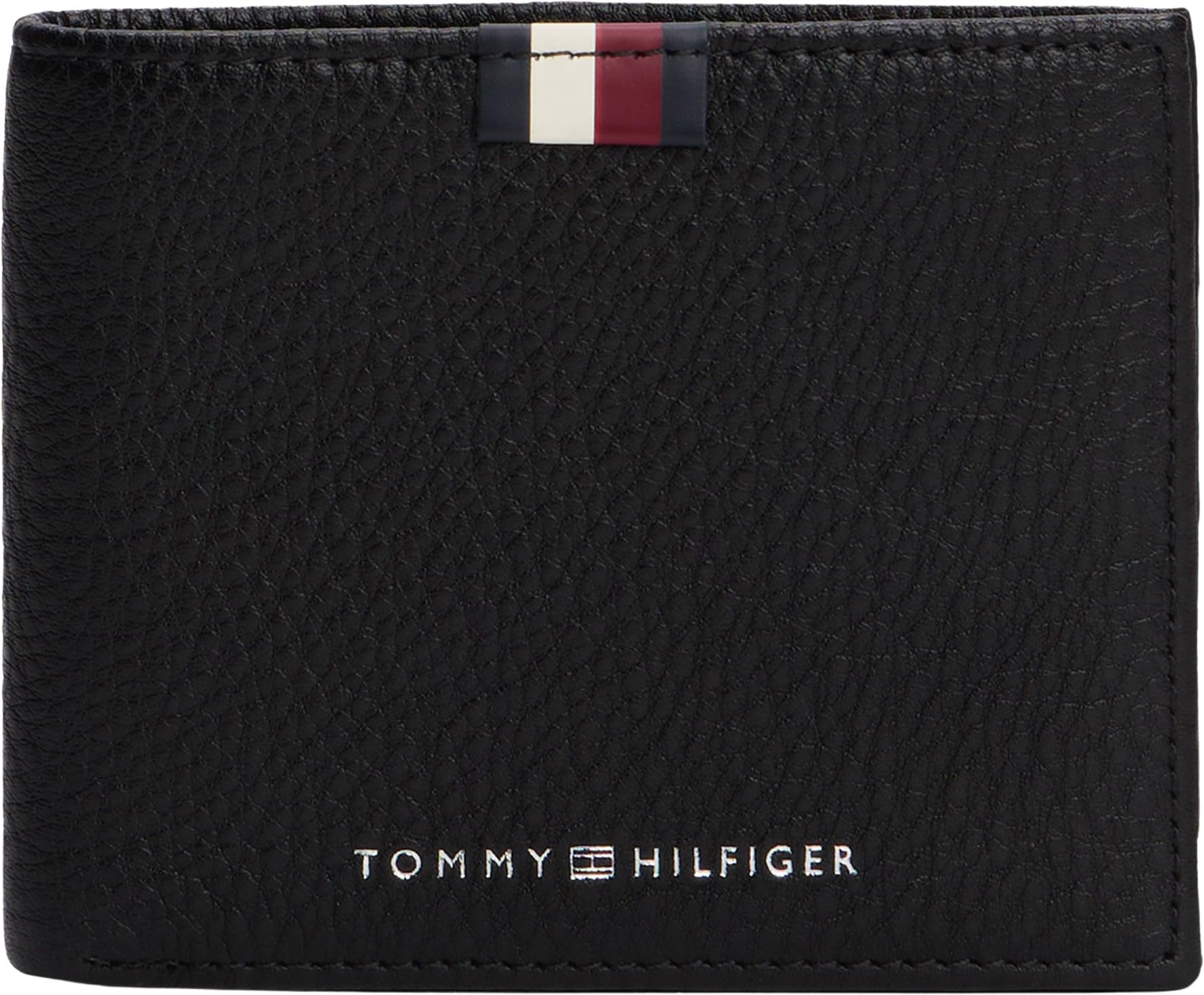 Tommy Hilfiger Herren Th Prem Lea Mini Cc Wallet AM0AM13342BDS001, Black, OS