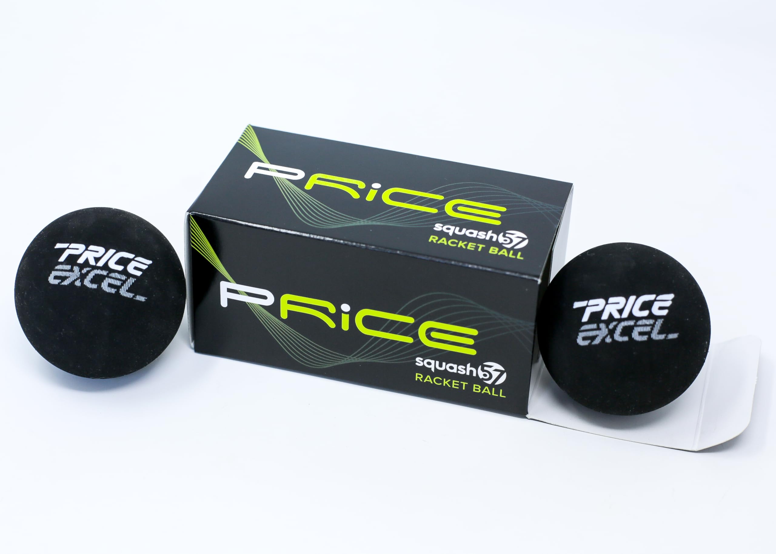 Price's Excel Black Squash 57 Pelotas de raqueta