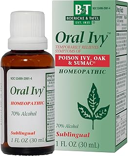 Nature's Way Boericke & Tafel Oral Ivy Liquid, Poison Ivy & Oak Treatment**, Relieves Itching & Burning**, 1 Fl. Oz