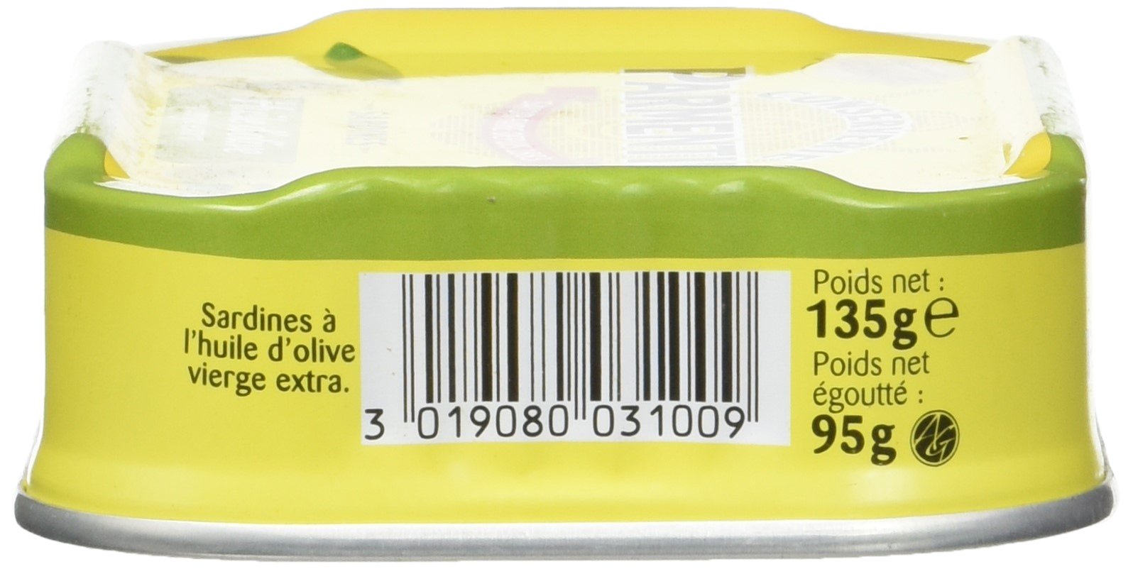 Parmentier Sardines à l'Huile d'Olive Vierge Extra 135 g - Lot de 8