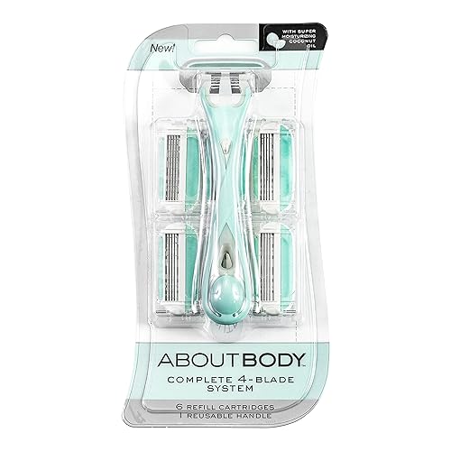 Acerca de Beauty Complete 4 Blade System - Maquinilla de afeitar reutilizable, incluye 1 mango ergonómico reutilizable y 6 cartuchos de cuchillas de