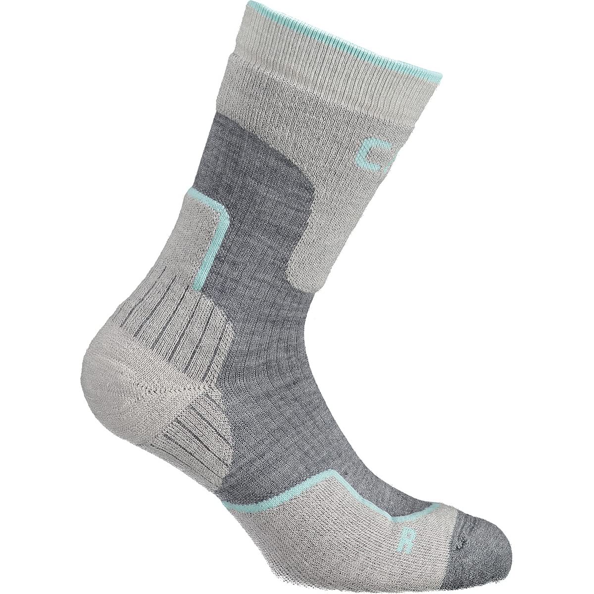 CMP - Trekking Sock Wool Mid, Grey-Water, 39/42