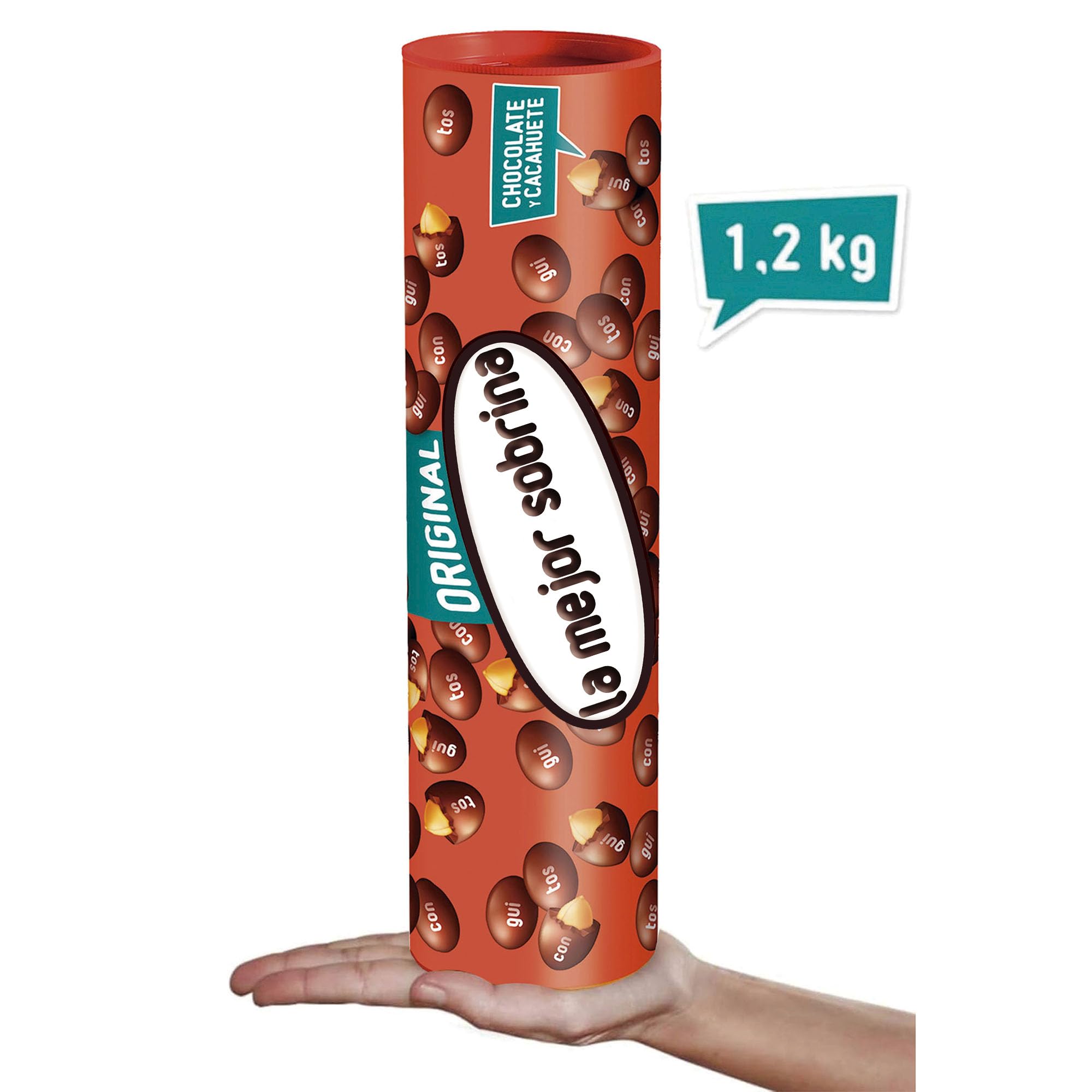 Conguitos Megatubo 1,2 KG-La mejor sobrina