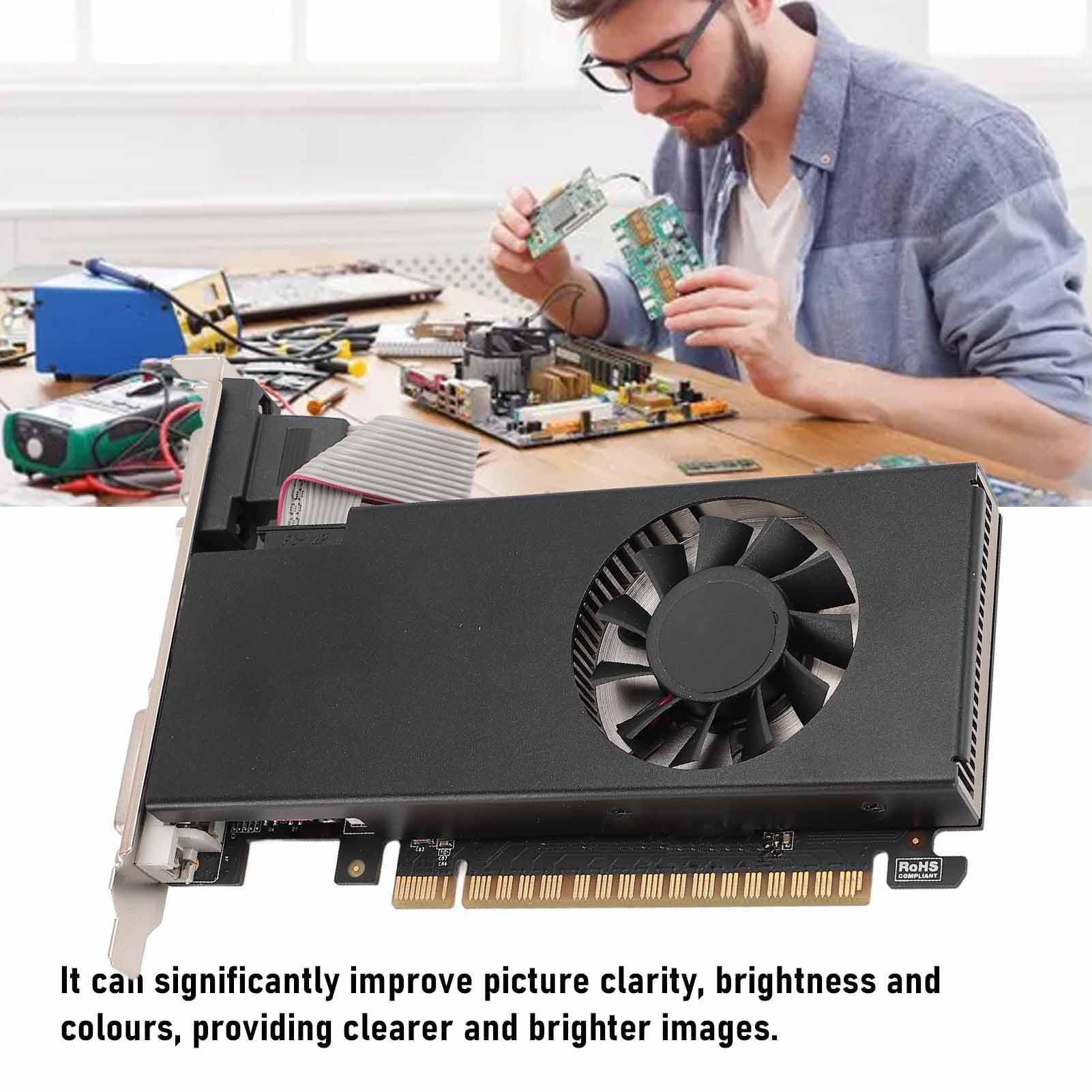 Scheda Grafica Video da 4 GB a 128 Bit, PCI Express 3.0x16 Interfacce di Output Multimediale Compatibili con 11 10 8.1 8 7