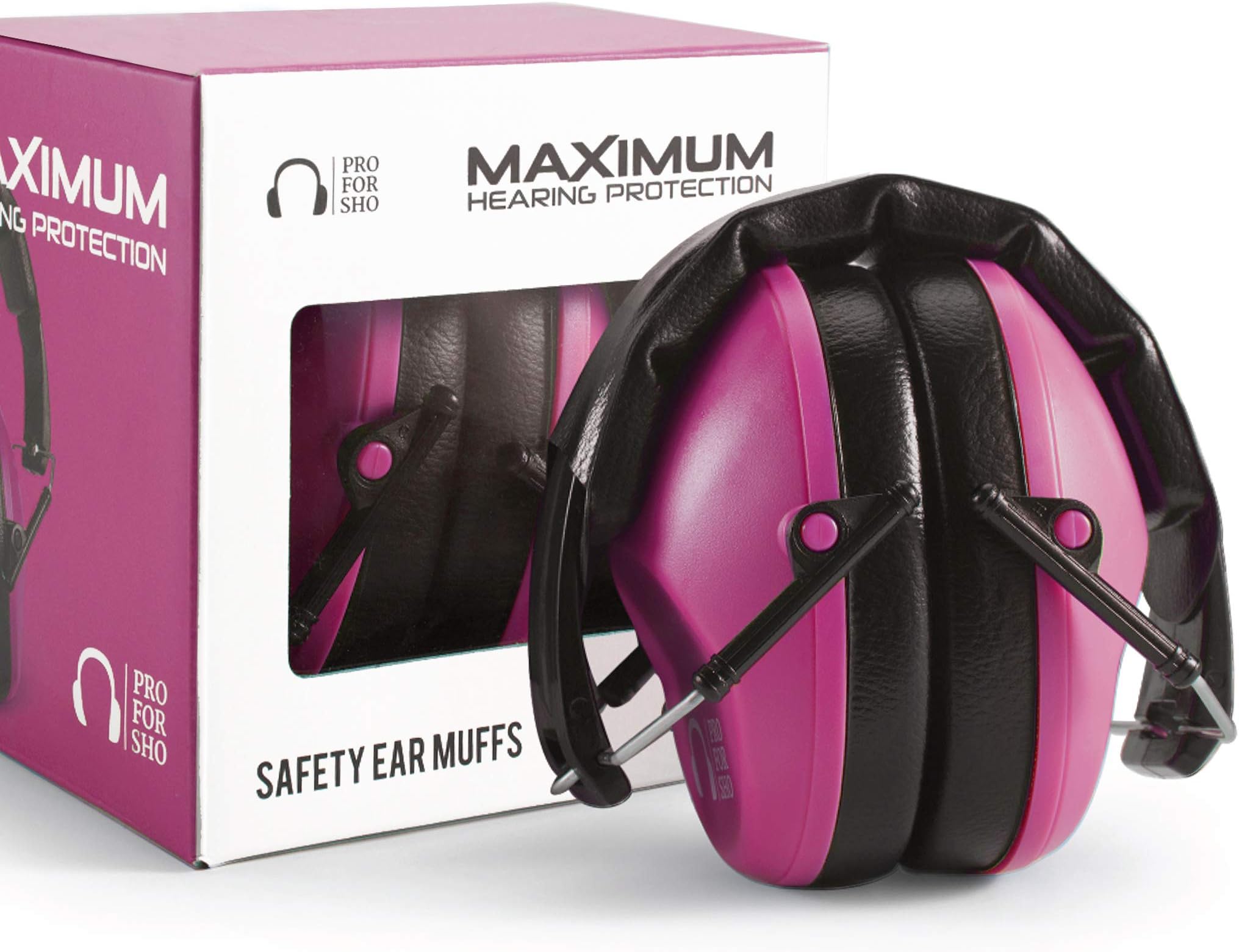 34dB Shooting Ear Protection - Special Designed Ear Muffs Lighter Weight & Maximum Hearing Protection