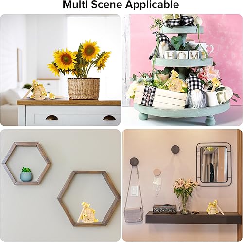 Miniatura 5 de Decoración de bandeja escalonada de primavera de abeja de miel, decoraciones de fiesta de abejorro, juego de decoración de colmena de granja de