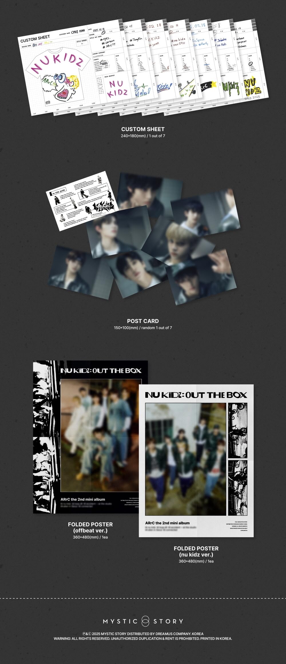 Amazon.com: ARrC nu kidz : out the box 2nd Mini Album (2 ver. SET