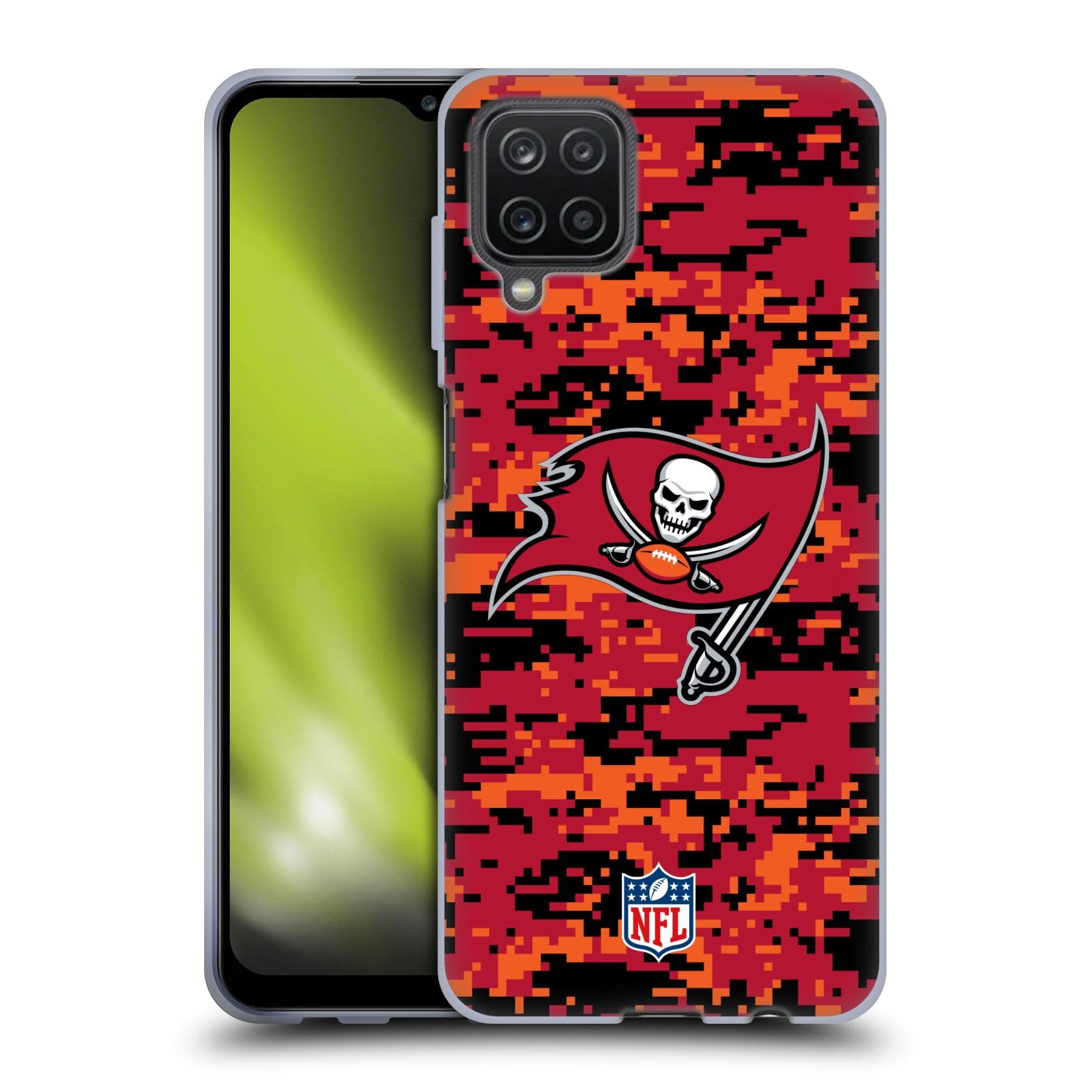 Head Case Designs Offizielle NFL Digitales Camouflage Tampa Bay Buccaneers Graphics Gel Handyhülle Hülle [Militärischer Schutzgrad] Kompatibel mit Samsung Galaxy A12 (2020)