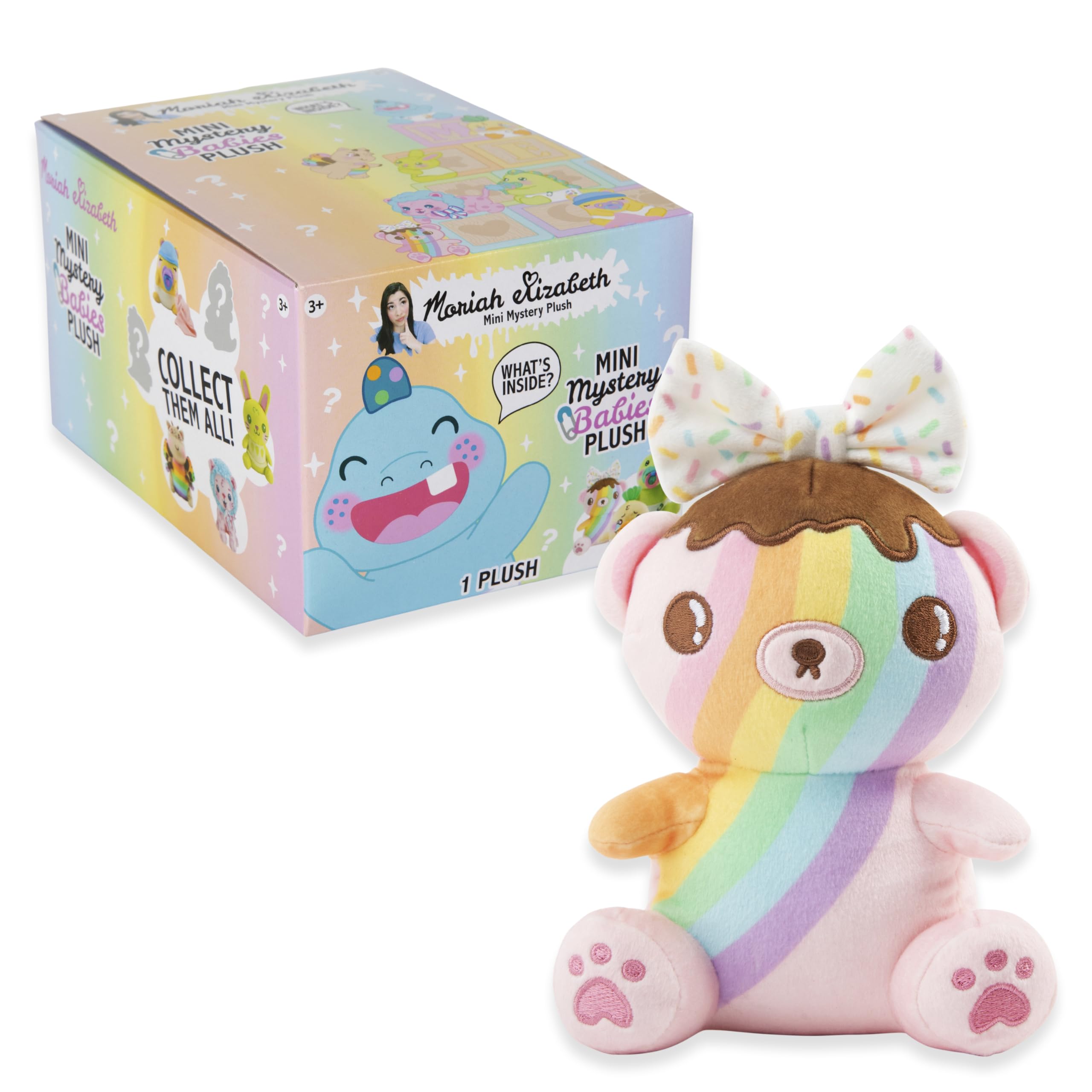 Moriah Elizabeth Mini tajemniczy plusz, seria 4, Baby Mystery Plush, YouTube Craft Channel, Blind Box, 1 z 8 możliwych, oficjalny produkt