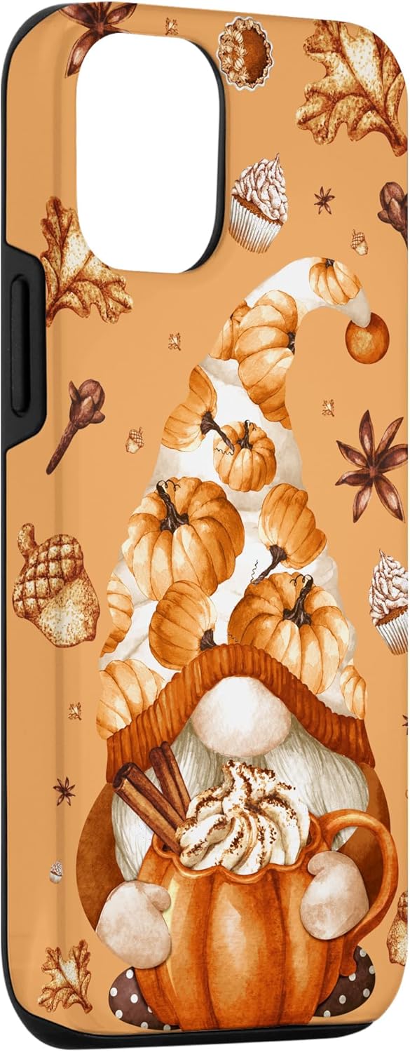 Thanksgiving Gnome Love Pumpkin Spice Cute Fall Yall Pattern Case for iPhone 12/12 Pro