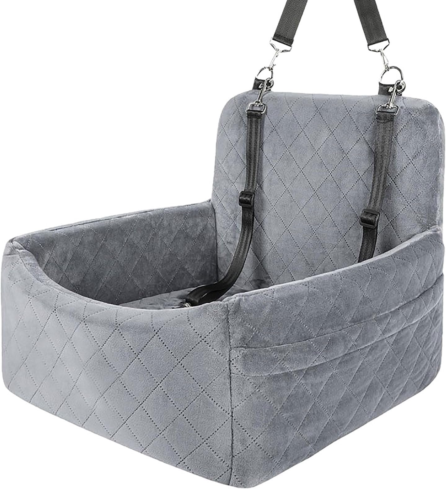 Machine Launderable Dog Produced From Soft Leather Substance for Easy Cleansing and Maintenance Traveling Dog Car Bed