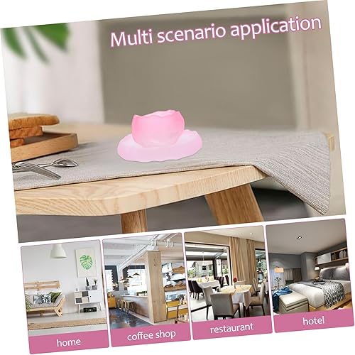 Miniatura 8 de Veemoon Juego de tazas de té vintage de vidrio rosa tazas de té y platillos 2pcs para uso diariofiesta