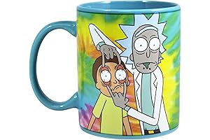 JUST FUNKY Rick and Morty Psychodelic Coffee Mug