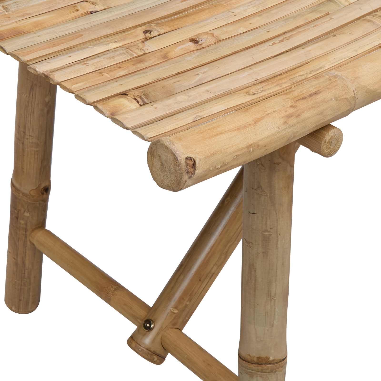 vidaXL Banc de Jardin 110 x 45 x 50 cm Bambou Naturel Rectangulaire
